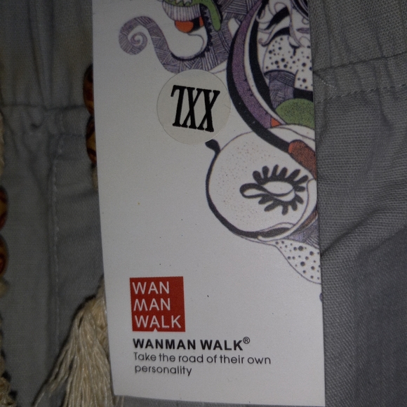 XXL WANMAN SHORTS LT GRAY NWT - Picture 5 of 5